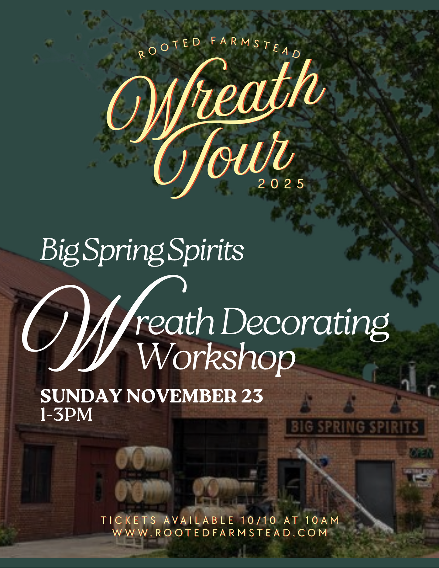 Wreath Decorating Workshop | Big Spring Spirits | Holiday 2025