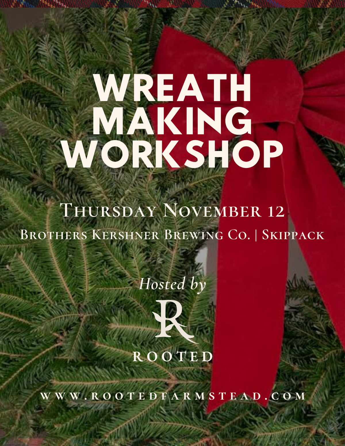 Wreath Making Workshop at Brothers Kershner Brewing Co | November 12