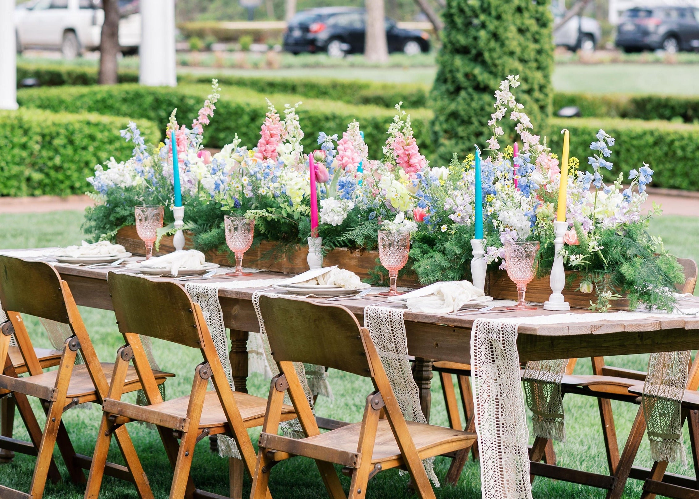 pennsylvania wedding florist garden style centerpiece design