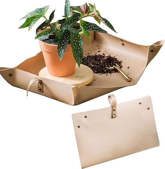 Vegan Leather Repotting Mat, Small